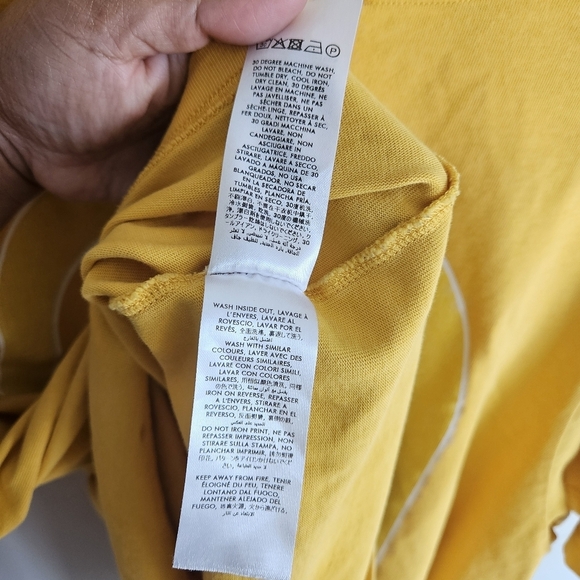 Casablanca Tennis Club L'Arche De Jour Short Sleeve T-Shirt in Citrus - Picture 9 of 9